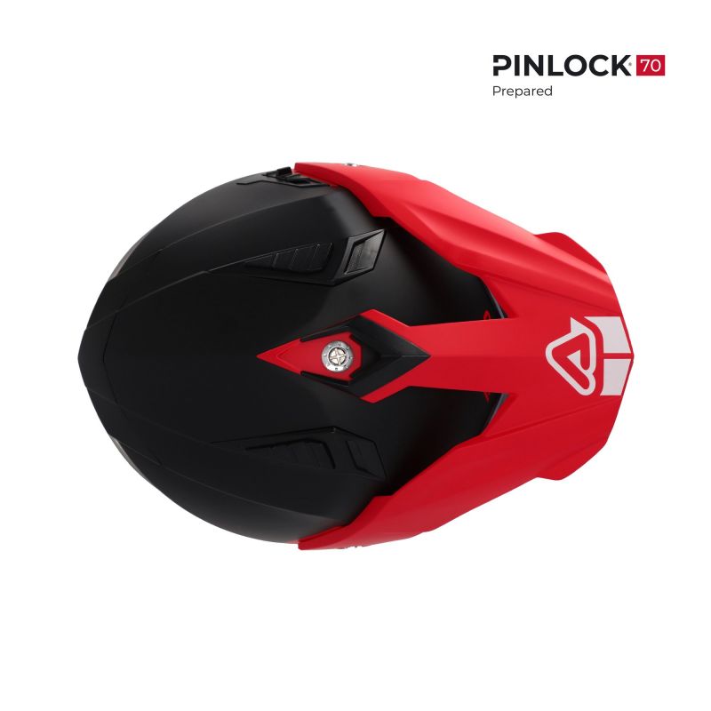 CASCO FLIP FS-606 22-06 295 - Grigio/Rosso