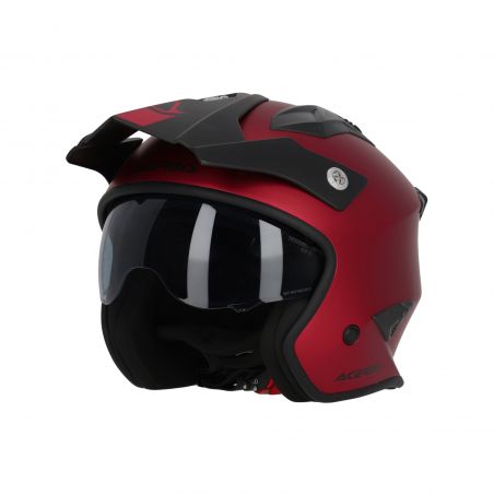 0025937.110 CASCO JET ARIA METALLIC 110 - Rosso Acerbis