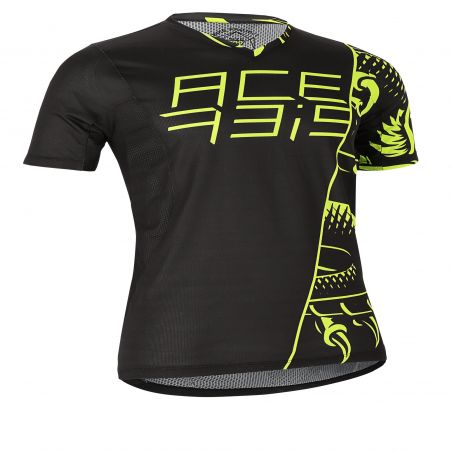 0023911.318 MAGLIA COMBAT MTB 318 - Nero/Giallo Acerbis