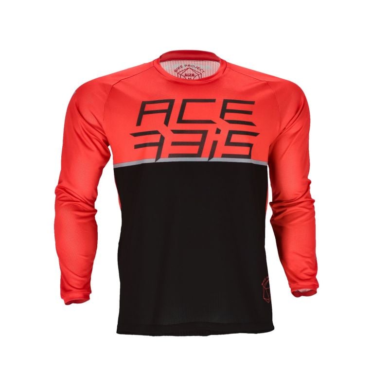 MAGLIA MTB RAZORCREST 323 - Nero/Rosso