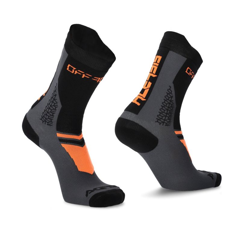 CALZINI MTB TRACK 313 - Nero/Arancio