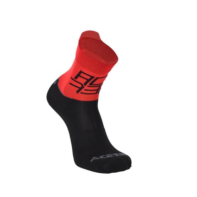 CALZINI MTB LIGHT 323 - Nero/Rosso