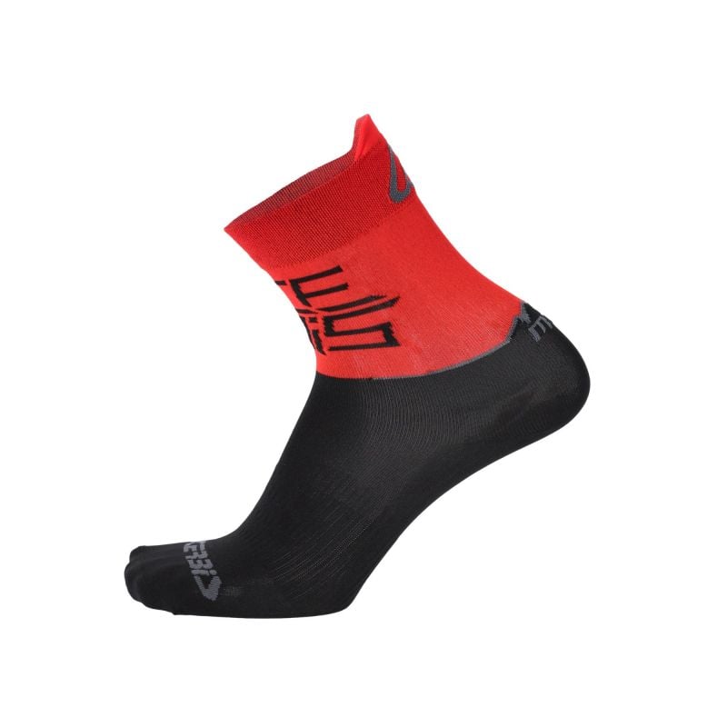 CALZINI MTB LIGHT 323 - Nero/Rosso