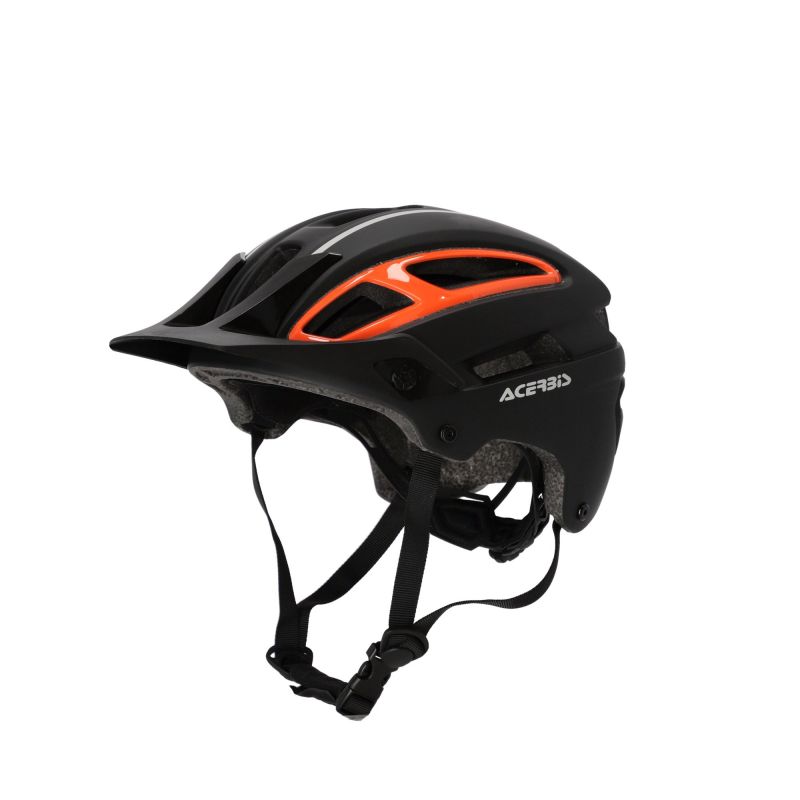 0024665.313 CASCO DOUBLEP 313 - Nero/Arancio Acerbis