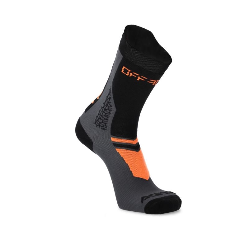 0024548.313 CALZINI MTB TRACK 313 - Nero/Arancio Acerbis