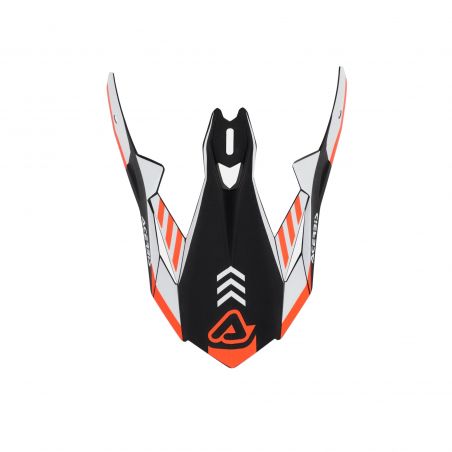 0025081.446 VISIERA X-TRACK 22-06 446 - Nero/Arancio Fluo Acerbis