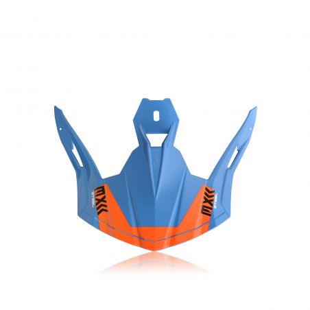 0023432.204 VISIERA STEEL CARBON / X- PRO VTR 204 - Arancio/Blu Acerbis