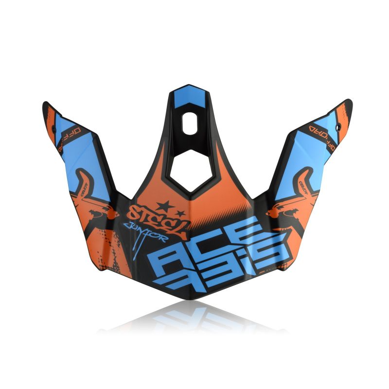 0023308.253 VISIERA STEEL JUNIOR / ECLIPSE 253 - Blu/Rosso Acerbis