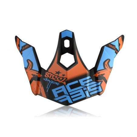 0023308.253 VISIERA STEEL JUNIOR / ECLIPSE 253 - Blu/Rosso Acerbis