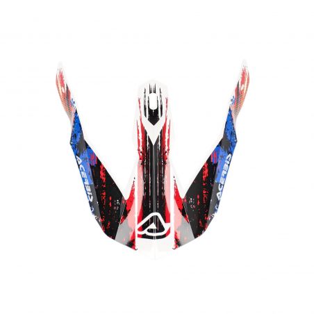 0024506.034 VISIERA CASCO LINEAR 034 - Bianco/blu/rosso Acerbis