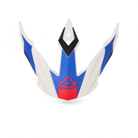 0022315.034 VISIERA CASCO FLIP FS-606 034 - Bianco/blu/rosso Acerbis