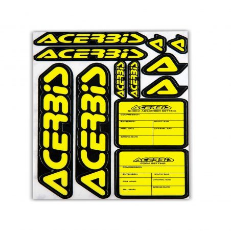 0017848.318 KIT Decal Logo ACERBIS 318 - Nero/Giallo Acerbis