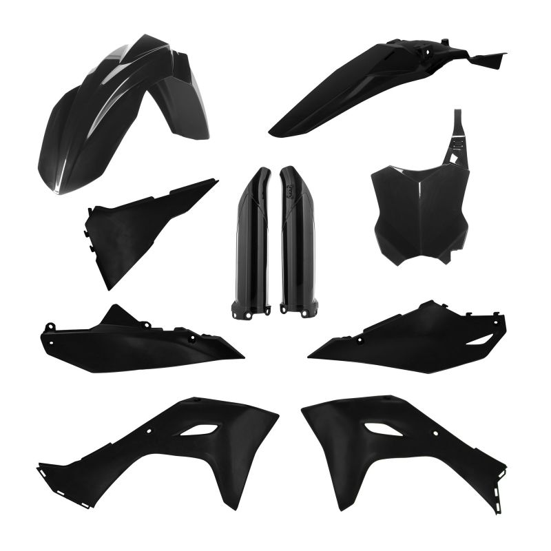 0026078.090 FULL PLASTIC KIT PER KAWASAKI 090 - Nero KAWASAKI KX 450 X 2024 Acerbis