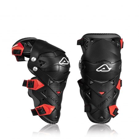 0021608.323 IMPACT EVO 3.0 - Ginocchiera 323 - Nero/Rosso Acerbis
