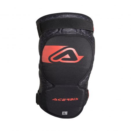 0023454.323 GINOCCHIERE SOFT 323 - Nero/Rosso Acerbis