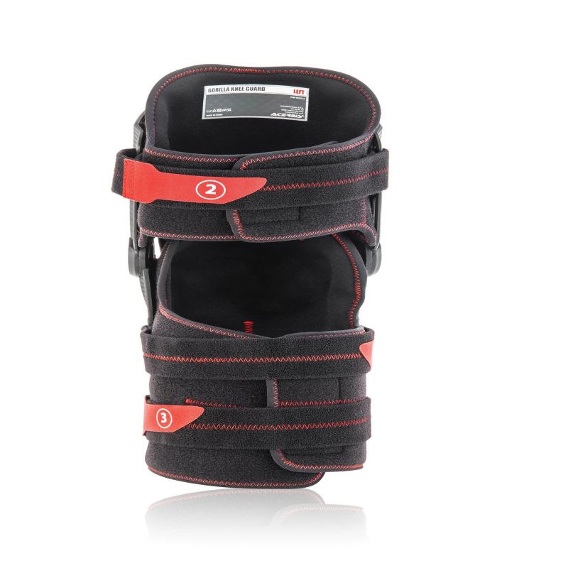 GINOCCHIERA GORILLA 323 - Nero/Rosso