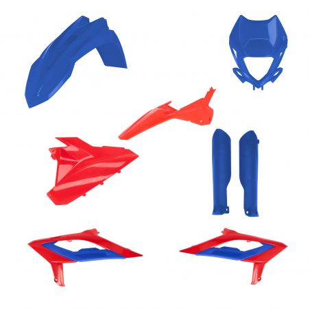 0025461.344 FULL PLASTIC KIT PER BETA 344 - Rosso/Blu BETA RR 390 4T 2023-2024 Acerbis