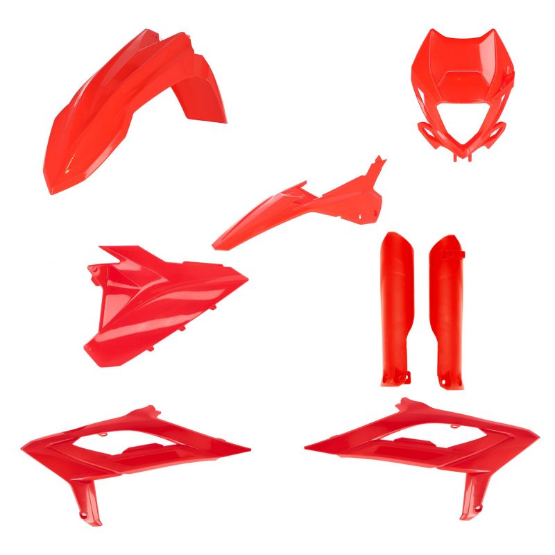 0025461.110 FULL PLASTIC KIT PER BETA 110 - Rosso BETA RR 300 2T 2023-2024 Acerbis