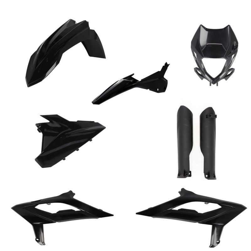 0025461.090 FULL PLASTIC KIT PER BETA 090 - Nero BETA RR 480 4T RACING 2023-2024 Acerbis