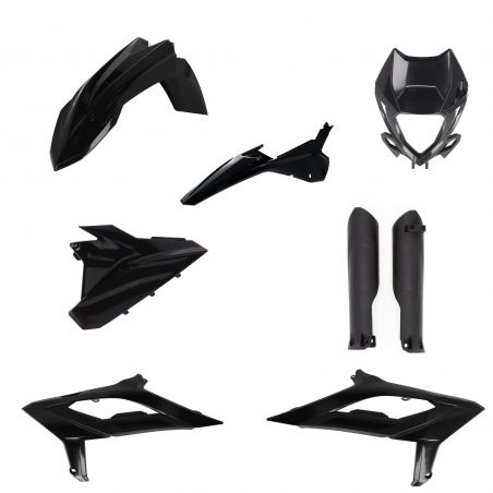 0025461.090 FULL PLASTIC KIT PER BETA 090 - Nero BETA RR 480 4T RACING 2023-2024 Acerbis