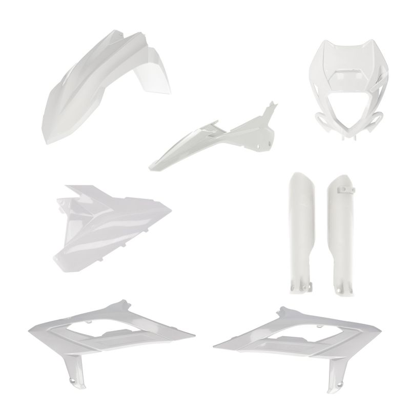 0025461.030 FULL PLASTIC KIT PER BETA 030 - Bianco BETA RR 430 4T RACING 2023-2024 Acerbis