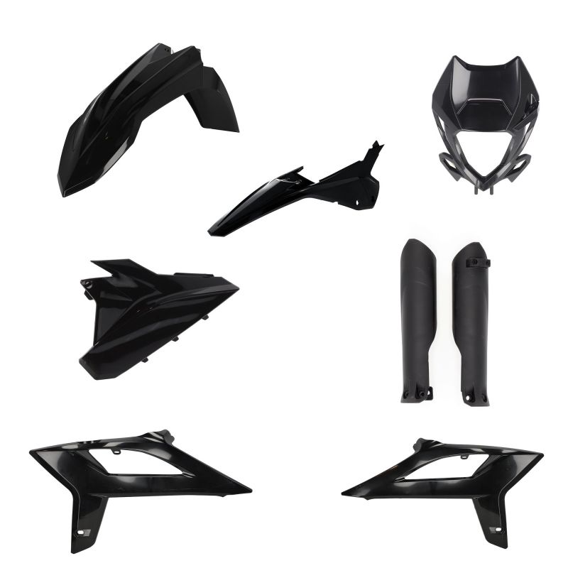 0024937.090 FULL PLASTIC KIT PER BETA 090 - Nero BETA RR 480 4T RACING 2020-2022 Acerbis