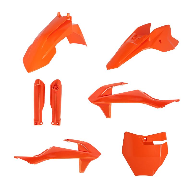 0025506.011.016 FULL PLASTIC KIT PER KTM 011.016 - Arancio 016 KTM SX 50 2016-2023 Acerbis