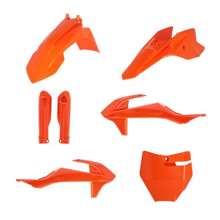 0025506.011.016 FULL PLASTIC KIT PER KTM 011.016 - Arancio 016 KTM SX 50 2016-2023 Acerbis