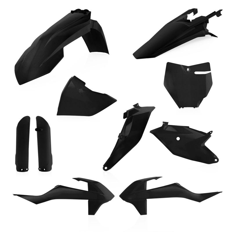 0022933.092 FULL PLASTIC KIT PER KTM 092 - nero metallico GAS GAS MC 85 2021-2024 Acerbis