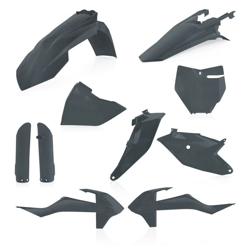 0022933.072 FULL PLASTIC KIT PER KTM 072 - grigio metallico GAS GAS MC 85 2021-2024 Acerbis