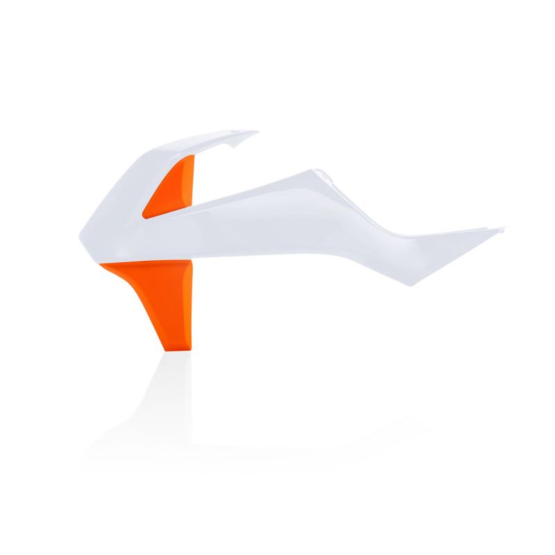 0022928.485 SPOILER RADIATORI 485 - Bianco 2/Arancio KTM SX 85 2018-2024 Acerbis