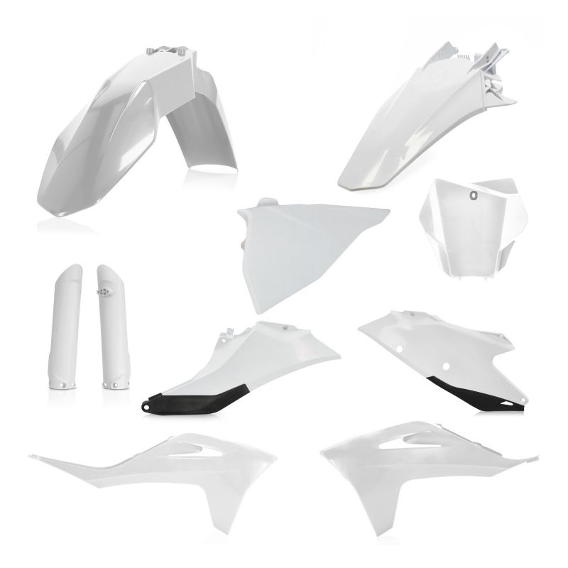0024631.237 FULL PLASTIC KIT PER GAS GAS 237 - Bianco/Nero GAS GAS EX 250 2022-2023 Acerbis