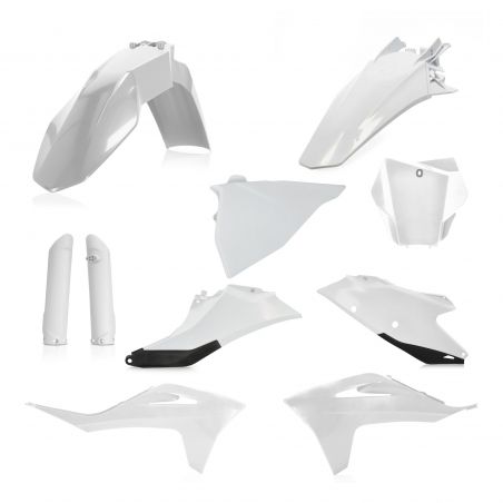 0024631.237 FULL PLASTIC KIT PER GAS GAS 237 - Bianco/Nero GAS GAS EX 250 2022-2023 Acerbis