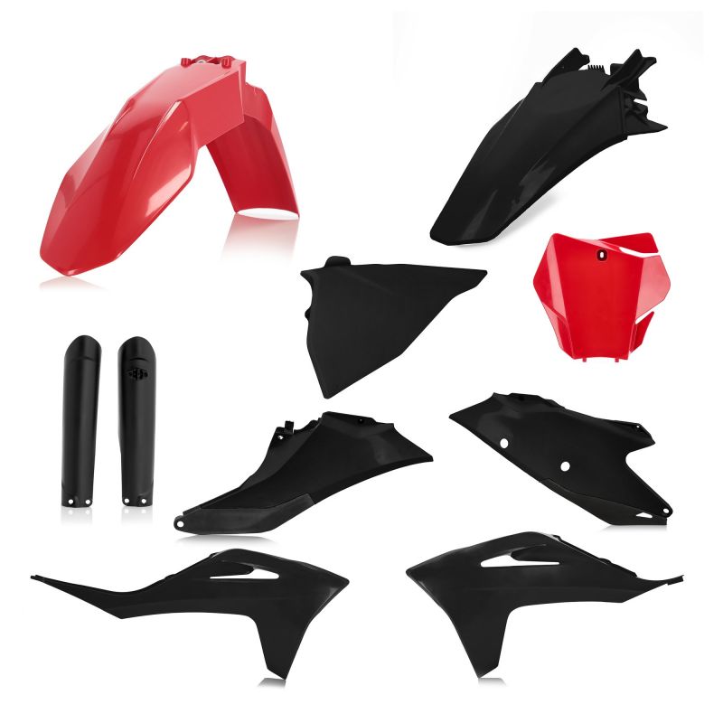 0024631.349 FULL PLASTIC KIT PER GAS GAS 349 - Rosso/Nero GAS GAS EX 250 2022-2023 Acerbis