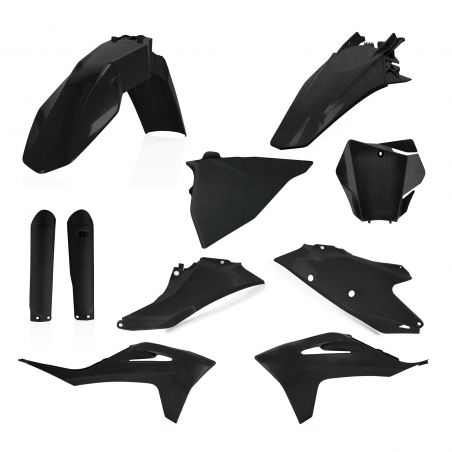 0024631.092 FULL PLASTIC KIT PER GAS GAS 092 - nero metallico GAS GAS MC 250 F 2021-2023 Acerbis