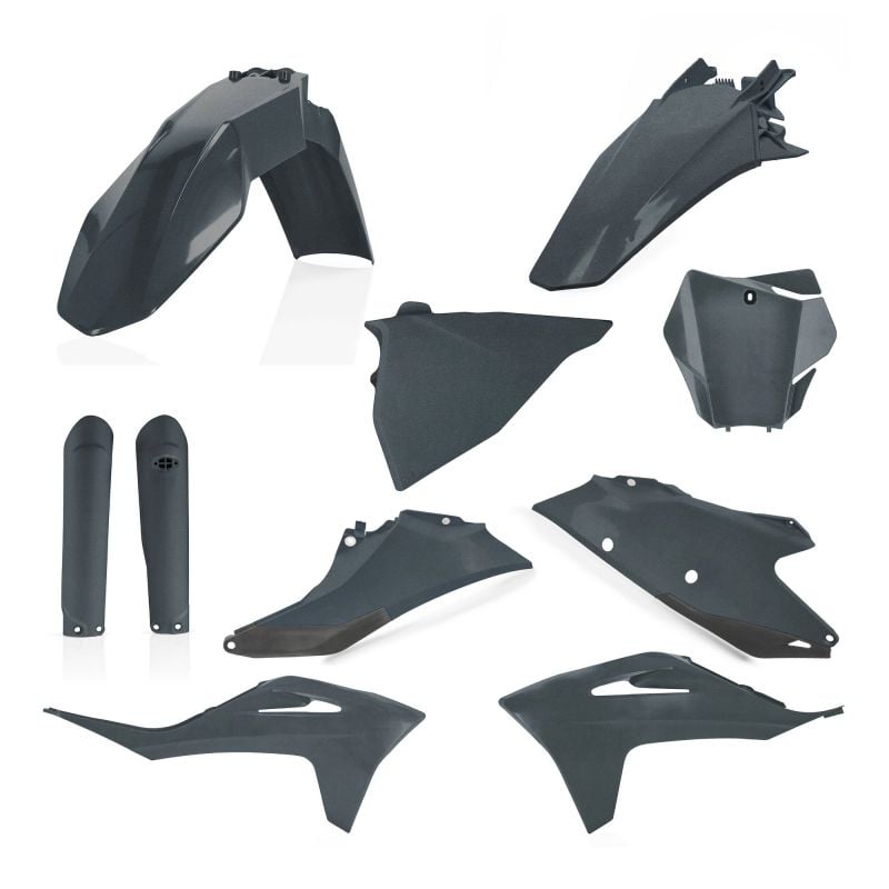 0024631.072 FULL PLASTIC KIT PER GAS GAS 072 - grigio metallico GAS GAS EX 250 2022-2023 Acerbis