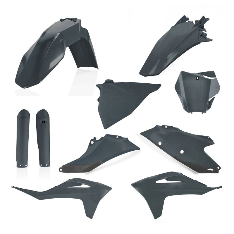 0024631.072 FULL PLASTIC KIT PER GAS GAS 072 - grigio metallico GAS GAS MC 350 F 2022-2023 Acerbis
