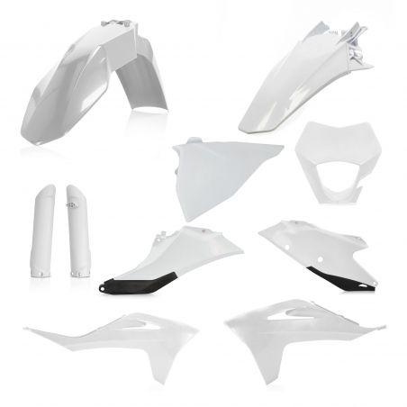 0024633.237 FULL PLASTIC KIT PER GAS GAS 237 - Bianco/Nero GAS GAS EC 300 2021-2023 Acerbis