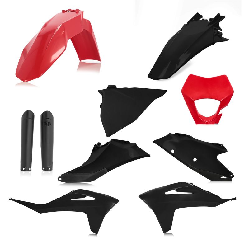 0024633.349 FULL PLASTIC KIT PER GAS GAS 349 - Rosso/Nero GAS GAS EC 300 2021-2023 Acerbis