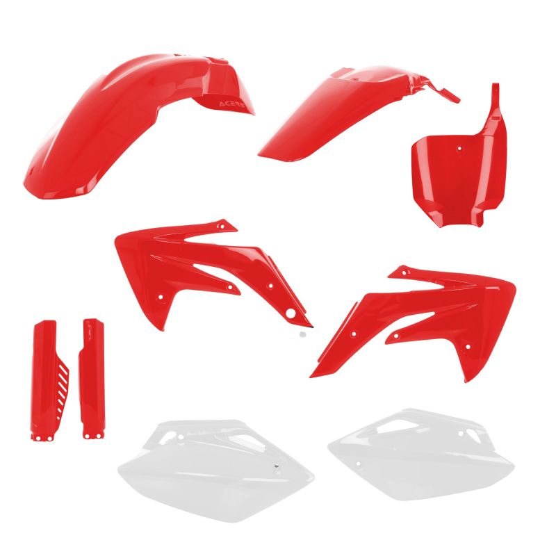 0025331.343 FULL PLASTIC KIT PER HONDA 343 - Rosso/Bianco HONDA CRF 150 R 2007-2024 Acerbis