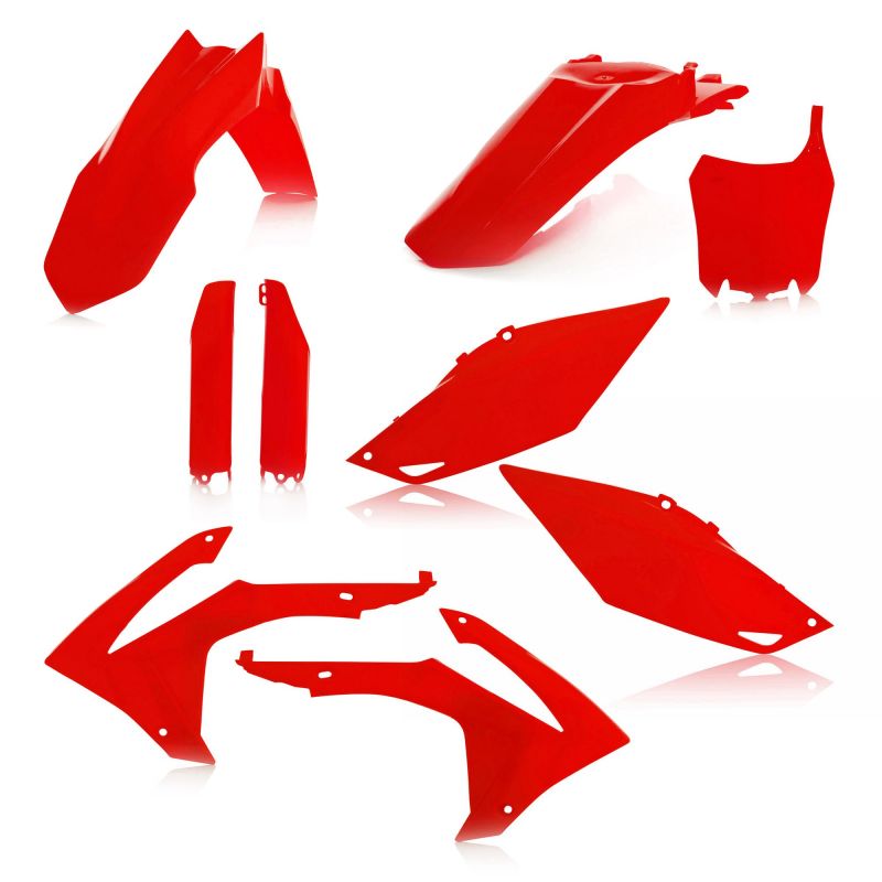 0016900.110 FULL PLASTIC KIT PER HONDA 110 - Rosso HONDA CRF 250 R 2014-2017 Acerbis