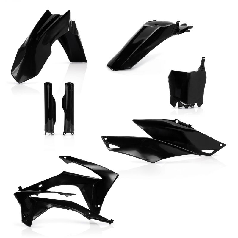 0016900.090 FULL PLASTIC KIT PER HONDA 090 - Nero HONDA CRF 250 R 2014-2017 Acerbis