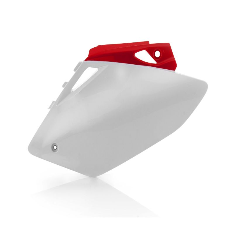 0010291.343 PORTANUMERO LATERALI 343 - Rosso/Bianco HONDA CRE 450 F 2007-2008 Acerbis
