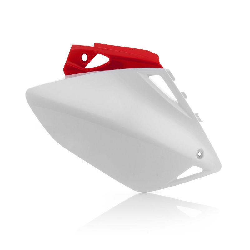 PORTANUMERO LATERALI 343 - Rosso/Bianco HONDA CRE 450 F 2007-2008