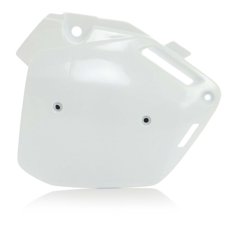 0003683.030 PORTANUMERO LATERALI 030 - Bianco HONDA CR 250 R 2T 1990-1991 Acerbis