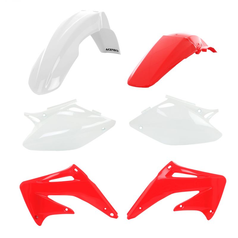 0007597.239 KIT PLASTICHE PER HONDA 239 - Bianco/Rosso HONDA CRF 450 R 2004 Acerbis