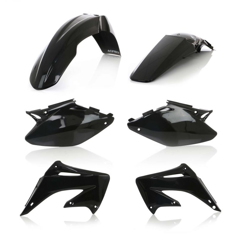 0007598.090 KIT PLASTICHE PER HONDA 090 - Nero HONDA CR 125 R 2T 2004-2007 Acerbis