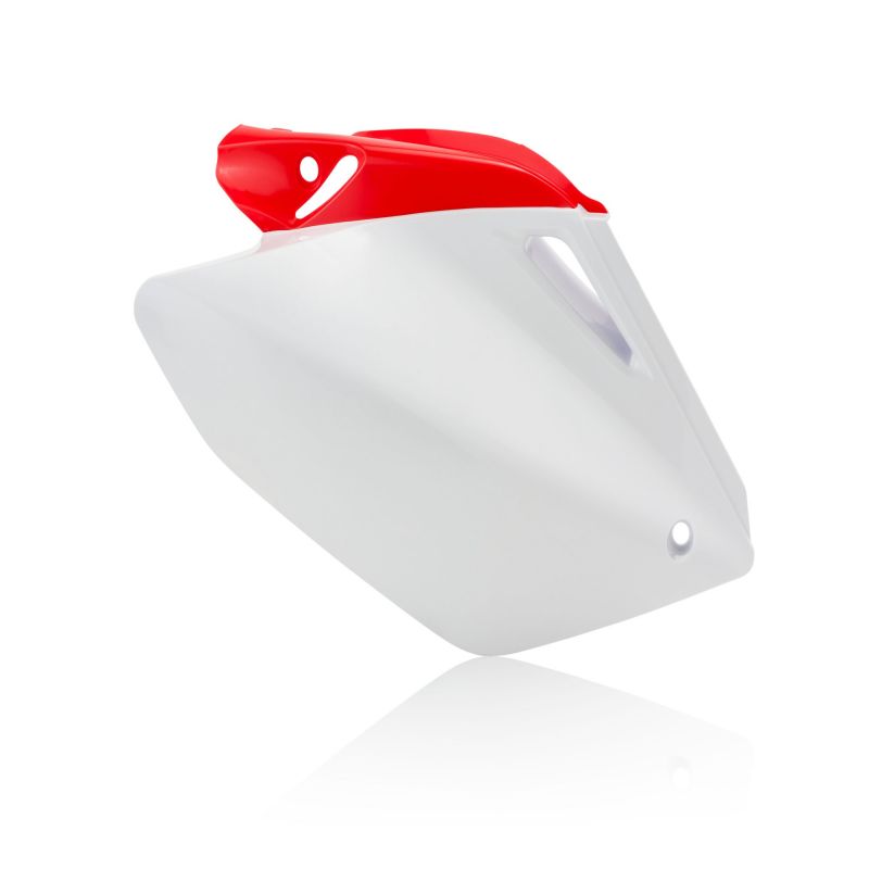 0007667.030 PORTANUMERO LATERALI 030 - Bianco HONDA CRF 250 R 2004-2005 Acerbis