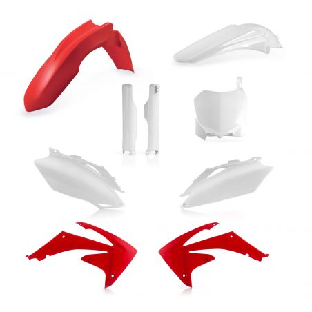 0013979.553 FULL PLASTIC KIT PER HONDA 553 - Originale HONDA CRF 250 R 2010 Acerbis