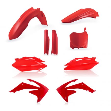 0013979.110 FULL PLASTIC KIT PER HONDA 110 - Rosso HONDA CRF 250 R 2010 Acerbis